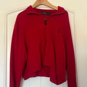 ralph lauren polo quarter zip sweater